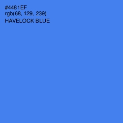 #4481EF - Havelock Blue Color Image