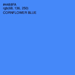 #4488FA - Cornflower Blue Color Image