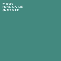 #448980 - Smalt Blue Color Image
