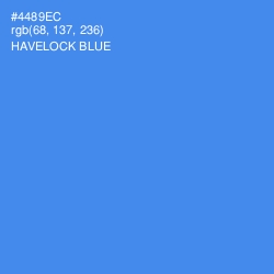#4489EC - Havelock Blue Color Image