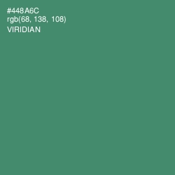 #448A6C - Viridian Color Image