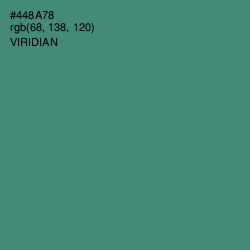 #448A78 - Viridian Color Image