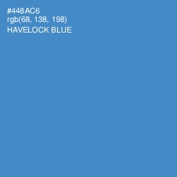 #448AC6 - Havelock Blue Color Image