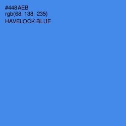 #448AEB - Havelock Blue Color Image