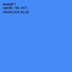 #448BF7 - Havelock Blue Color Image