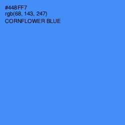 #448FF7 - Cornflower Blue Color Image
