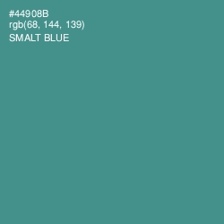 #44908B - Smalt Blue Color Image