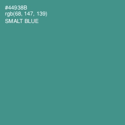 #44938B - Smalt Blue Color Image