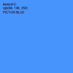 #4494FC - Picton Blue Color Image