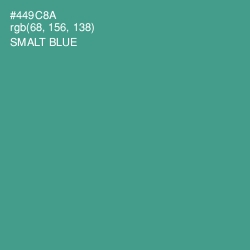 #449C8A - Smalt Blue Color Image