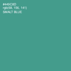 #449C8D - Smalt Blue Color Image