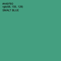 #449F80 - Smalt Blue Color Image