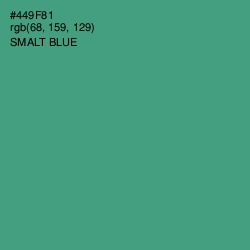 #449F81 - Smalt Blue Color Image