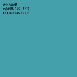 #44A0AB - Fountain Blue Color Image