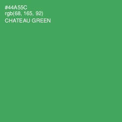 #44A55C - Chateau Green Color Image