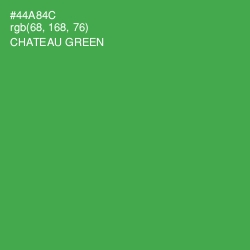 #44A84C - Chateau Green Color Image