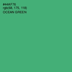 #44AF76 - Ocean Green Color Image