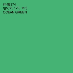 #44B374 - Ocean Green Color Image