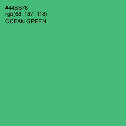 #44BB76 - Ocean Green Color Image