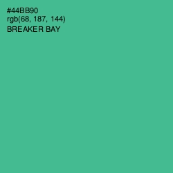 #44BB90 - Breaker Bay Color Image