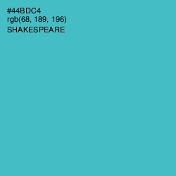#44BDC4 - Shakespeare Color Image