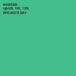 #44BE8B - Breaker Bay Color Image