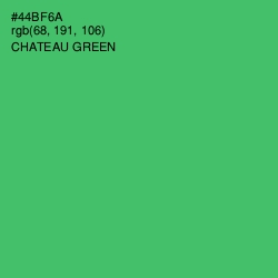 #44BF6A - Chateau Green Color Image