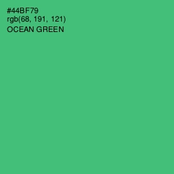 #44BF79 - Ocean Green Color Image
