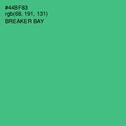 #44BF83 - Breaker Bay Color Image