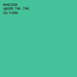 #44C29A - De York Color Image