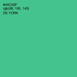 #44C38F - De York Color Image