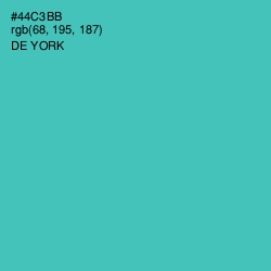 #44C3BB - De York Color Image