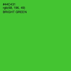 #44C431 - Bright Green Color Image