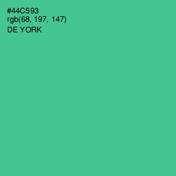#44C593 - De York Color Image
