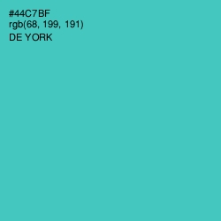#44C7BF - De York Color Image