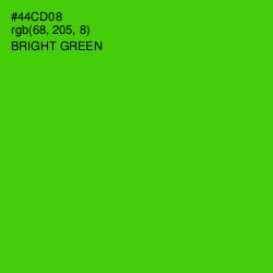 #44CD08 - Bright Green Color Image