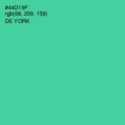 #44D19F - De York Color Image