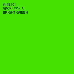#44E101 - Bright Green Color Image