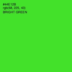 #44E12B - Bright Green Color Image