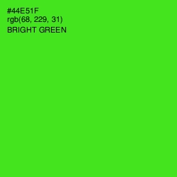 #44E51F - Bright Green Color Image