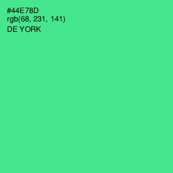 #44E78D - De York Color Image