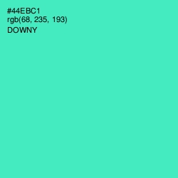 #44EBC1 - Downy Color Image
