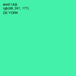 #44F1AB - De York Color Image