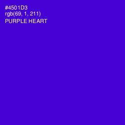 #4501D3 - Purple Heart Color Image