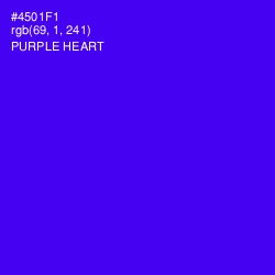 #4501F1 - Purple Heart Color Image