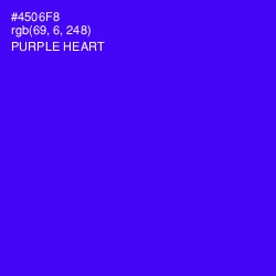 #4506F8 - Purple Heart Color Image