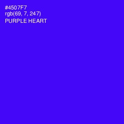 #4507F7 - Purple Heart Color Image