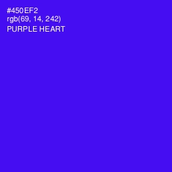 #450EF2 - Purple Heart Color Image