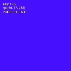 #4511FD - Purple Heart Color Image