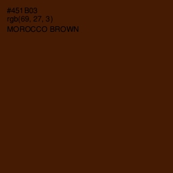 #451B03 - Morocco Brown Color Image